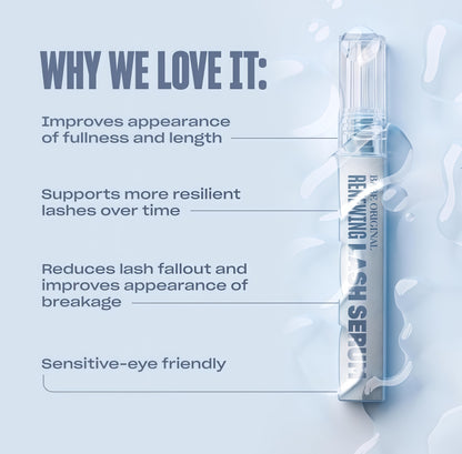 BABE ORIGINAL Renewing Lash Serum-Peptide-Infused Eyelash Serum forFuller, Longer-Looking Natural Lashes,Lash Enhancing Treatment withNourishing Botanicals, Vegan & Cruelty-Free Gentle